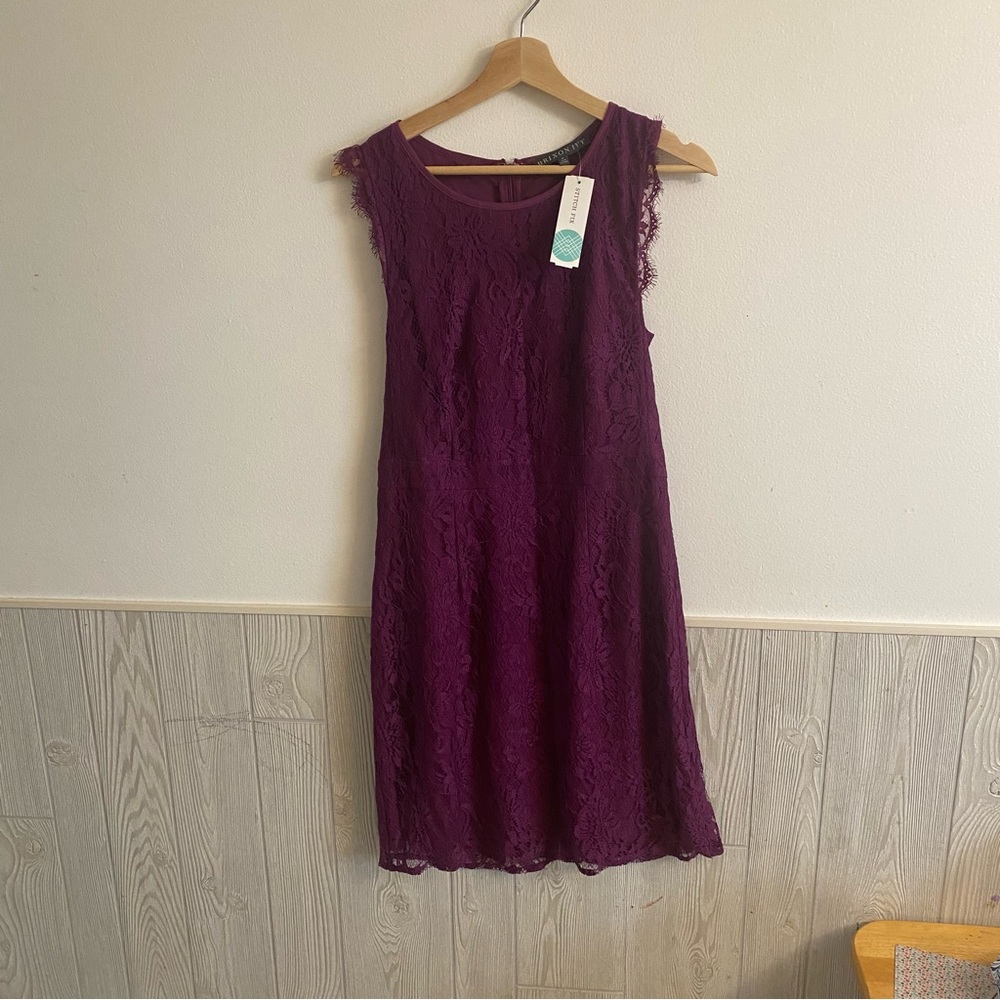 NWT BRIXON IVY Medina Stretch Lace Dress Fuschia Medium Stitch Fix